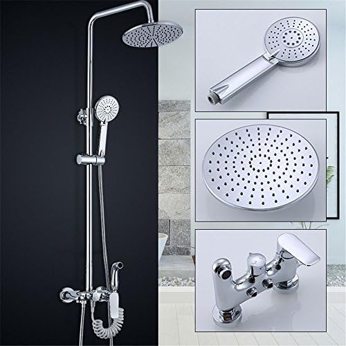 WHLHS Showers Full Brass Round Head Fork To The Four-Woman Wash Wall-Lift Pressure Shower Lift Kit Showers & Shower Parts