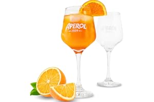 MAXITO Copas Aperol Spritz ∣ Set de 2 ∣ Diseño moderno para copas de cóctel ∣ Ideal como set de regalo Aperol Spritz ∣ Regalo Aperol ∣ Set de copas para beber