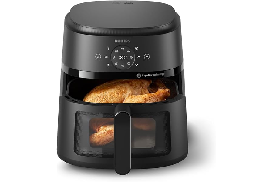 Philips Airfryer 2000 Series - Fryer 6.2L with Cooking Window, RapidAir, 13 Cooking Modes, 90% Less Fat, Easy to Clean, Touchscreen, Energy Saving (NA230/00)4.6 out of 5 stars10,068€113.75