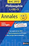 Image de ANNALES BAC 2012 PHILO L-ES-S