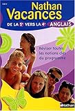 Image de Nathan vacances : Anglais, de la 5e vers la 4e