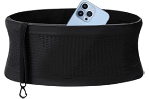 YUMSUR Multifunktionale atmungsaktive verdeckte Hüfttasche aus Strick,universeller Laufgürtel,Gürteltasche Lauf-Hüfttasche Mit Großer Kapazität,Geeignet für Laufen,Radfahren,Jogging