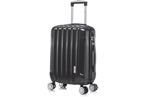 1990s Maleta de Cabina Policarbonato 55x40x20cm (40L) - 20 Pulgadas - NegroGris