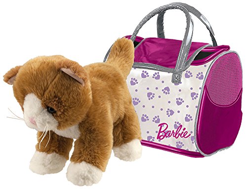 Preisvergleich Produktbild Happy People 52018 Barbie Plüsch Katze, mit Tasche, Stofftier, 18cm