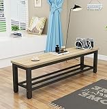 Material: madera maciza + hierro forjado, instalación simple, robusta y duradera, capacidad de carga fuerte, fácil de limpiar, simple y generosa