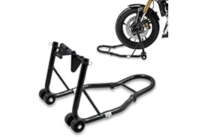 ‎BITUXX BITUXX Motorradständer Vorn Motorrad Montageständer Vorderrad Transportständer Schwarz Aufnahme 21-26 cm + für Fast alle Motorräder geeignet