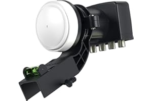 VISIBALEWAVE Visiblewave 4K Quad LNB 4 Output HD for SKY HD/Freesat HD with Bracket