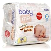 Baby&amp;Me S&uuml;per İnce 60x90 cm 40lı Bebek Bakım &Ouml;rt&uuml;s&uuml;