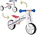 Price comparison product image Bikestar Early Bird Kids Balance Bike for cheeky toddlers aged from approx. 18 Month x2605; 7s Naturally Wood Edition x2605; White Blue Red Rally Design