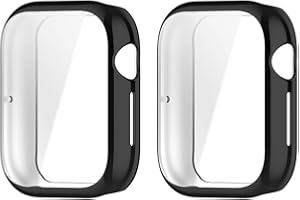 WIIKAI 2 Pack Soft Cover Compatible with Honor Watch 5 Protective TPU Screen Protector Case (Black)