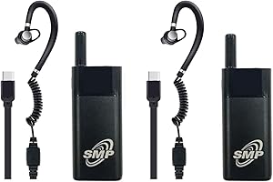 VOCA SMP Mini Walkie Talkie, Rechargeable, RMR446, Multiple Channels CTCSS/DCS, Long Range PMR Two-Way Radio, for Security, Restaurant, Workplace (168)