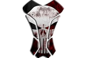 ADESIVI PARASERBATOIO TANKPAD RESINATO EFFETTO 3D - ADESIVI-STICKER 3D compatible ,, the punisher ,,