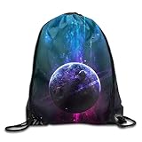 Schönes Design mit Kordelzugverschluss: Die Kordeln sind lang genug, um Taschen mehrfach verwenden zu können. Metallösen an den unteren Ecken der Taschen, Kordeln durch die Metallösen, damit die Taschen zu einem Rucksack werden. Sehr tragbar. Dank des Kordelzugverschlusses können Sie bequem Gegenstände hinein- und herausnehmen.