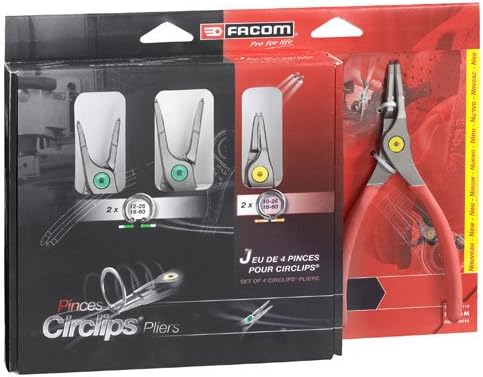 Advanced Facom 4 Piece Circlip Straight Pliers Set [Multi Set] --