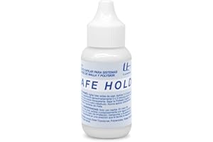 LH LUXHAIR Adhésif liquide Safe Hold pour systèmes capillaires LUXHAIR. Colle pour perruques pour hommes et femmes qui donne à vos cheveux un aspect naturel | 38ml |