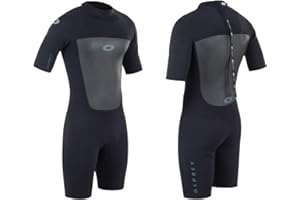 Osprey Men's Shorty 3 mm Summer Wetsuit, Adult Short Sleeve Neoprene Surfing Diving Wetsuit, Origin, Multiple Colours