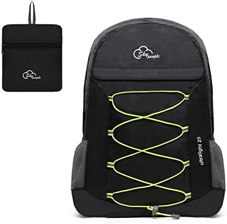 Small Backpack Waterproof Backpack 25L Nylon Lightweight Travel Backpack.