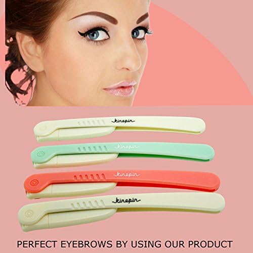 AnnaLisa LONDON Eyebrow Shaper Excess Facial Hair or Body Hair Remover Planing, Pain Free, Foldable and Portable Razor in Various Colours (green)