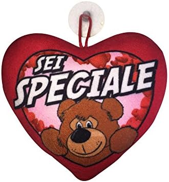 Cushion Heart With Written and Suction Cup "Six Special in Plush cm. 15 x 12 – 74987
