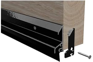 LOWENERGIE Stormguard Black XRD 914mm Rain Deflector Door Seal Water Weather Bar Drip Board UPVC Timber 914mm (Black)