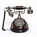 Produktbild K-DD Vintage-Telefon/Retro-Telefon Mit Holz- Und Metallgehäuse, Funktionalem Drehknopf Und Klassischer Metallglocke