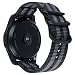 Produktbild NATO schwarz grau 24mm Nylon Uhrenarmband-Bügel Ersatz für Mens Sport gewebt Leinwand Nylon-Uhrenarmband