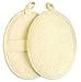 Exfoliating Loofah Pad-2 Pack 100% Natural Loofah Sponge Scrubber Brush Close Skin For Men and Women - GAINWELL