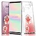 Price comparison product image Sinjoro Galaxy Note 9 Case, Slim Shockproof Clear Floral Flower Design Soft Flexible TPU Back Cover Case for Samsung Galaxy Note 9 (Flower#4)