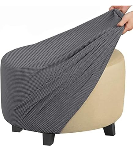 Housse Imperméable Pour Pouf Rectangulaire - Tissu Suède Extensible, Taille Petit Ou Grand - 6