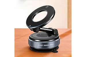 Upgraded Vacuum Magnetic Car Phone Holder 360° Reinforced Ultra Suction Cup Phone Mount for Smart Cell Phone Holders for Your Car/Gym/Mirror