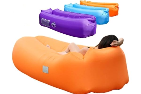 WEKAPO uppblåsbar luftsoffa, Blow Up soffa för camping, resor och strand