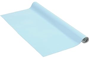 Venilia Pellicola adesiva, Blu cielo opaco cora, 45cm x 1,5m, Spessore 95μ, Pellicola autoadesiva per mobili o cucina, carta da parati, PVC senza ftalati, Prodotto in UE