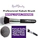 Best Foundation Brush Flat Top Kabuki Synthetic Face Brush Applicator Blender - Great For Liquids, Creams, Contour, Powders, Mineral, Translucent Powder Makeup - Real Flawless Airbrush Application Blending Stippling Techniques - Synthetic Fiber Bristles - Cruelty Free, Vegan Friendly - For Beauty Professional Make Up Artist, Celebrities, Women, Girlfriend, Wife, Her, Mom, Teen Girls - Perfect Gift for Birthday, Mother's Day, Holidays, Valentines, Thanksgiving, Christmas By New8Beauty