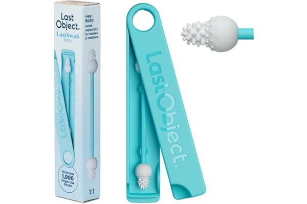 Cotons-tiges réutilisables LastSwab® – Alternative durable aux cotons-tiges jetables – Faciles à nettoyer – Avec étui de voyage pratique - Turquoise