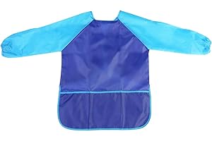 PRETYZOOM Malschürze mit Ärmeln für Kinder 7 bis 12 Jahre alt