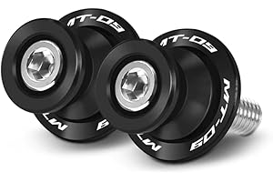 DLS PERFORMANCE PARTS Black Rear Swingarm Spool Paddock Stand Bobbin - MT-09 2014-2024