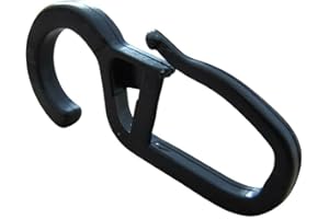 ‎REWAGI rewagi - Faltenlegehaken Gardinenhaken Gardinengleiter - Öse 7mm - schwarz -25, 50, 100, 200, 500, 1000 Stück (100 Stück)