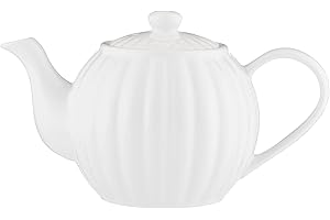Price & Kensington Luxe 6 Cup Stoneware Teapot White 1100 ml