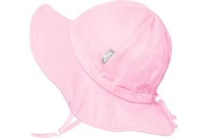 JAN & JUL Grow-with-Me Large Brim Cotton Floppy Sun Hat with UV Protection for Girls