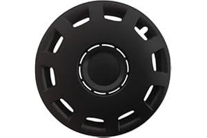 ‎AUTOTEPPICH STYLERS (Farbe & Größe wählbar) 14 Zoll Radkappen Granit Schwarz passend für Fast alle gängingen Fahrzeuge (universal)