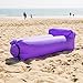 Produktbild Aufblasbare Liege mit Rückseite Kissen und Speicherung Tasche – Diese selbst aufblasende Air Liege Aufblasbar Couch können Sie haben eine aufblasbare Sofa, egal wo – Reisen, Strand, Urlaub, Pool, Park, Garten, Camping, Skifahren., violett
