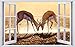 Produktbild Gazelle Afrika Savanne Safari Wandtattoo Wandsticker Wandaufkleber F0300 Größe 70 cm x 110 cm