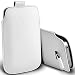 Produktbild i-Tronixs (Weiß) Apple iPhone 5SE Hülle Fall Tasche case Premium stilvolle Kunstleder Pull Tab-Beutel-Haut-Kasten-Abdeckung Auswahl