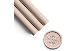 UNIQOOO Mailable Glue Gun Sealing Wax Sticks for Wax Seal Stamp - Nude, Earthy Neutural Tone, Great for Boho Wedding Invitations, Cards Envelopes, Snail Mails, Craft Project, Gift Ideas, Pack of 8