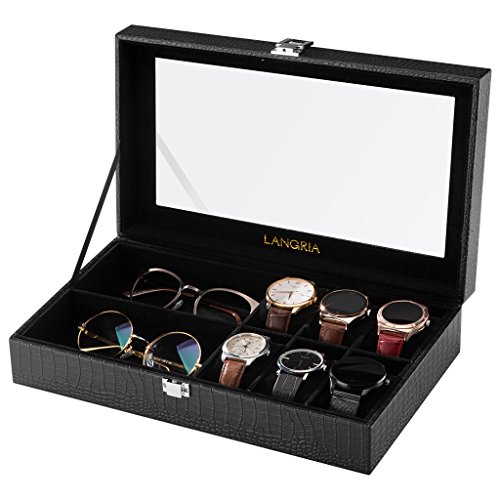 Langria, Uhrenbox, Brillenfach
