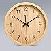 Produktbild MoMo Wanduhr stummes Das Wohnzimmer Retro- Stundenschlafzimmer Runde Digitale hölzerne Wanddiagramme Moderne unbedeutende Kreative Quarzuhr,Gelb,12 Zoll