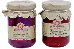 Set le Dolcezze Delizie di Calabria: Cipolle Rosse di Tropea Calabria IGP e Peperoncino 160 gr x 2