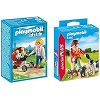 Playmobil 5573 - Zwillingskinderwagen & 5380 - Hundesitterin