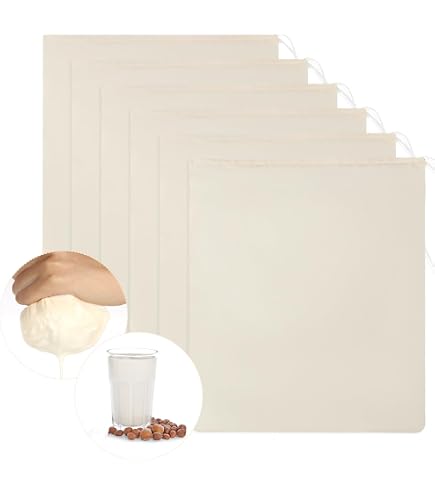 Sacs En étamine Réutilisables - 30,5 X 35,6 Cm, Coton Naturel, Pour Filtration Lait Végétal, Café Froid, Fromage
