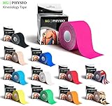 KG Physio Kinesiology Tape Pink - Uncut Muscle Support Tape - 5cm x 5m roll - 12 colours available! Images are exact photos of our products for accurate colour representation (Pink)